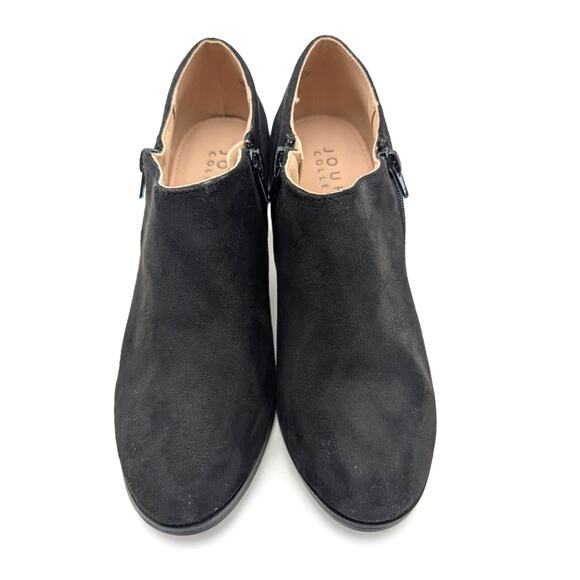 Journee Collection Sanzi Ankle Boots Women's Round Toe Black Size US7D EU37.5 - Picture 10 of 11